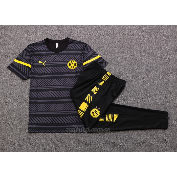 Chandal del Borussia Dortmund Manga Corta 2022-2023 Gris